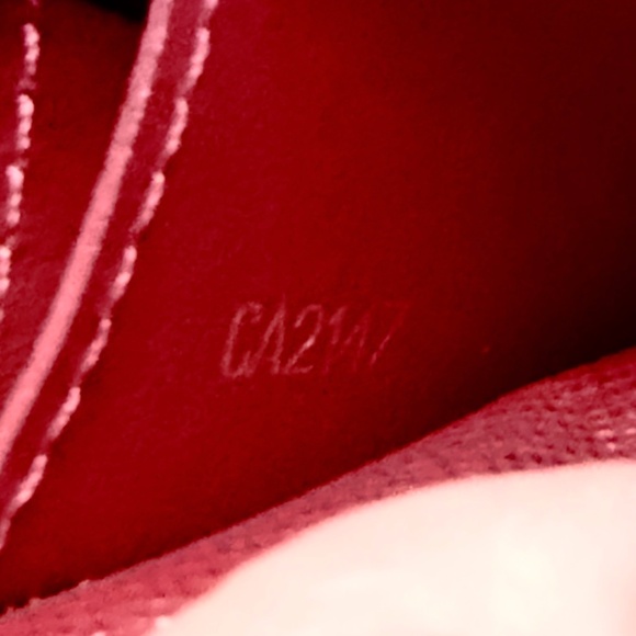 Louis Vuitton Caissa Wallet Damier Ebene Red Interior - Picture 4 of 10